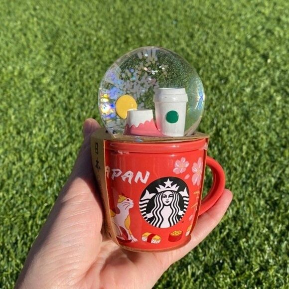 NEW Starbucks Japan Limited Edition Espresso Shot Small Mug with Snow Globe - Picture 1 of 5